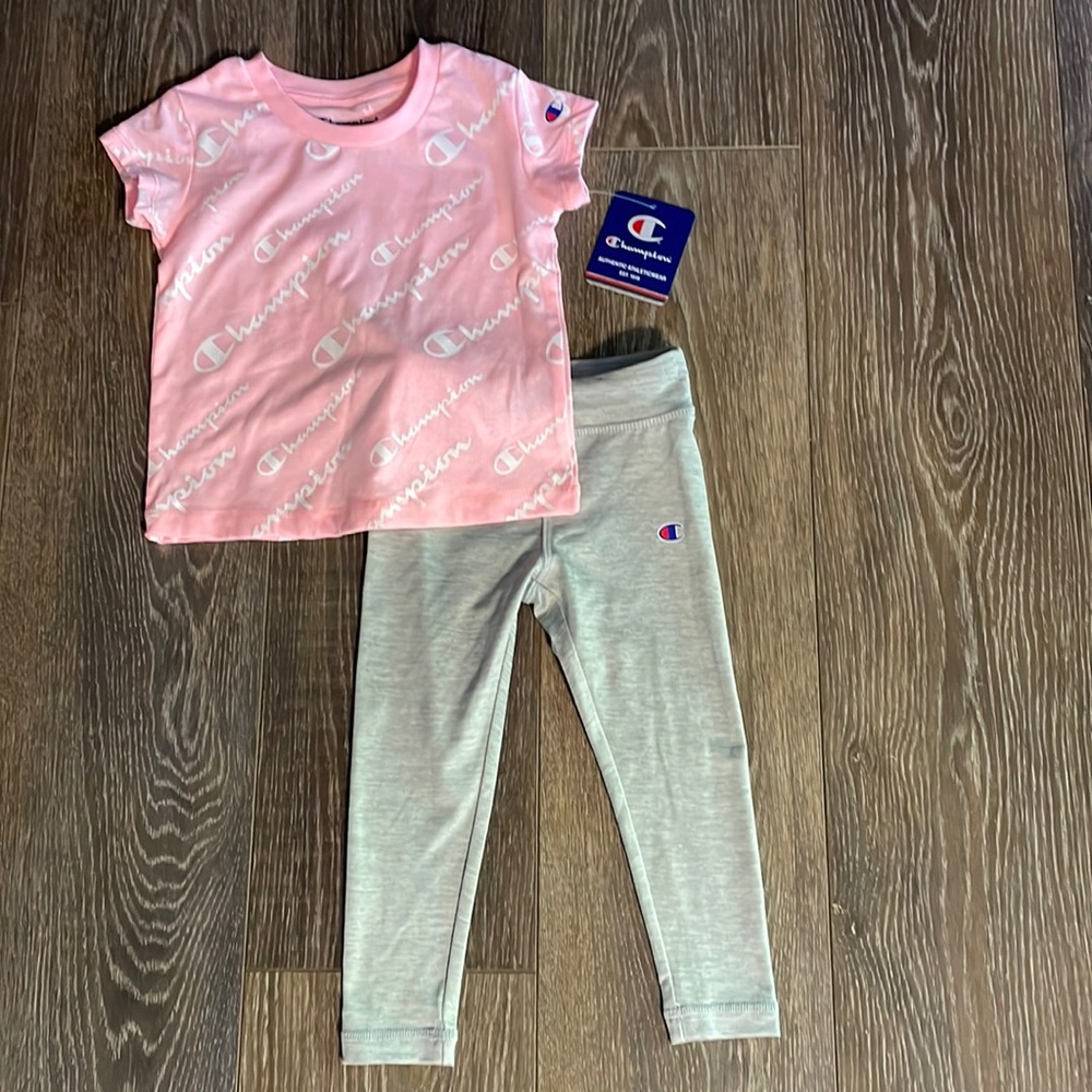 Champion girls t-shirt and leggings set